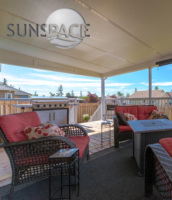 Sunspace patio cover over existing deck.